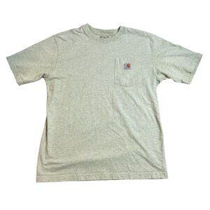 Carhartt Mens Pocket T-Shirt M Loose Fit Speckled Green